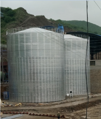 青白江粮食钢板仓的安装全过程不用热焊接